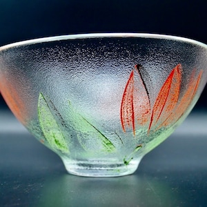 Mid-Century Kosta Boda Art Glass Bowl: Ulrika Hydman Vallien Tulip Design