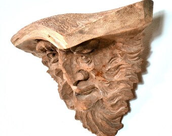 18th Century Scandinavian Folk Art Carved Wood Sculpture