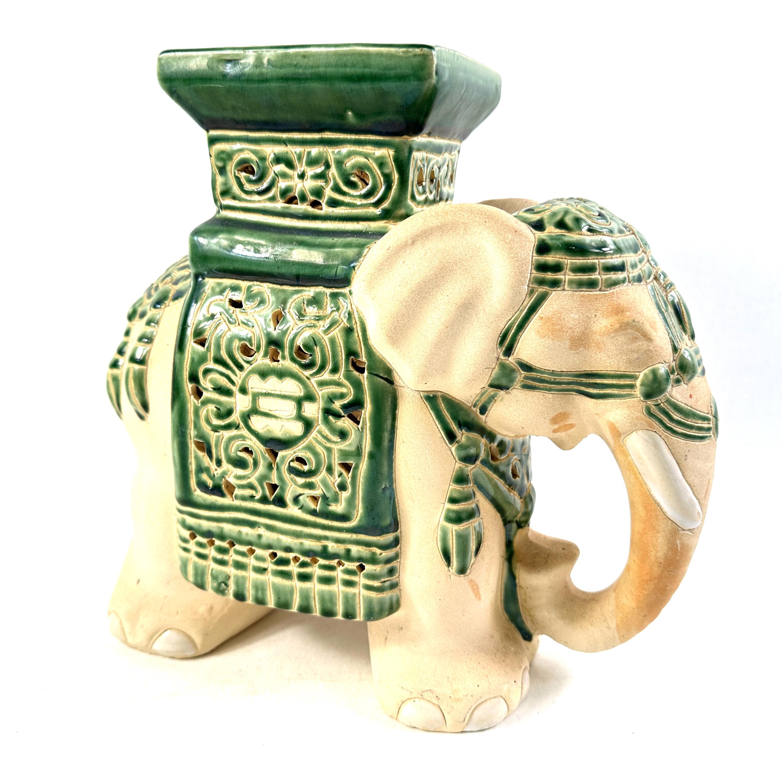 Ceramic elephant plant pot stand - Etsy 日本