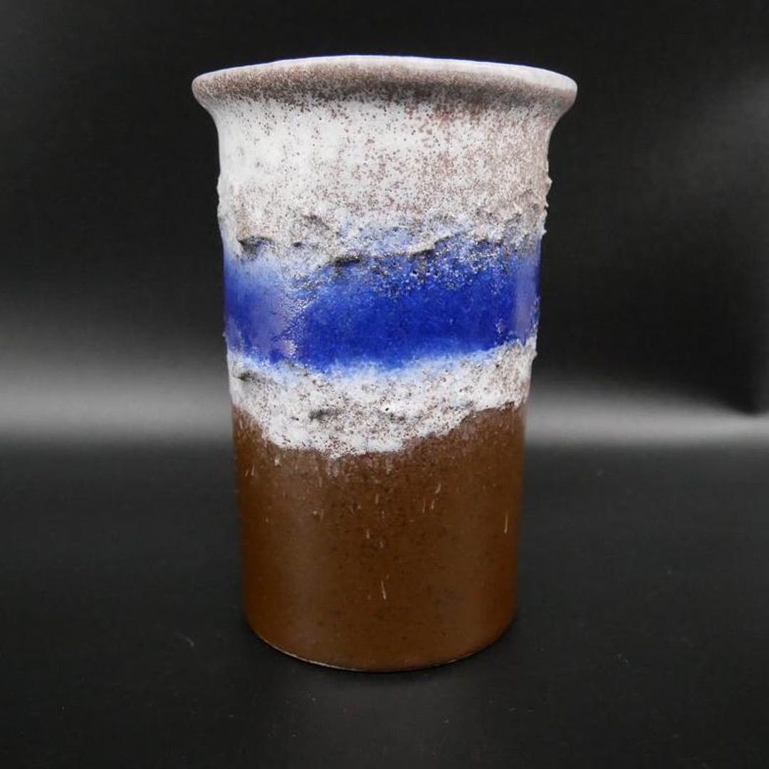 Strehla Ceramic Fat Lava Vase – 1960s East German Pottery - Etsy