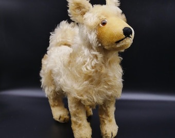 Rare Vintage Steiff “Laika” Dog – 1958 Spitz/Husky Plush, Famous Space Dog