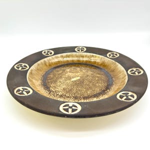 Danish Mid-Century Ceramic Bowl – Frank Keramik Danmark, 1960s Scandinavian Design, 27 cm