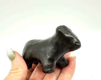 Charming scandinavian pottery bear sculpture by dagmar eriksson – handcrafted in sweden
