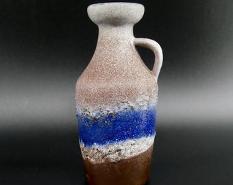 STREHLA Ceramic Fat Lava Vase – Vintage 1960s East German Pottery Jug
