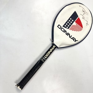 Raquete de tênis Donnay Allwood vintage – Raquete de compósito de madeira com capa – Lembranças esportivas dos anos 1970