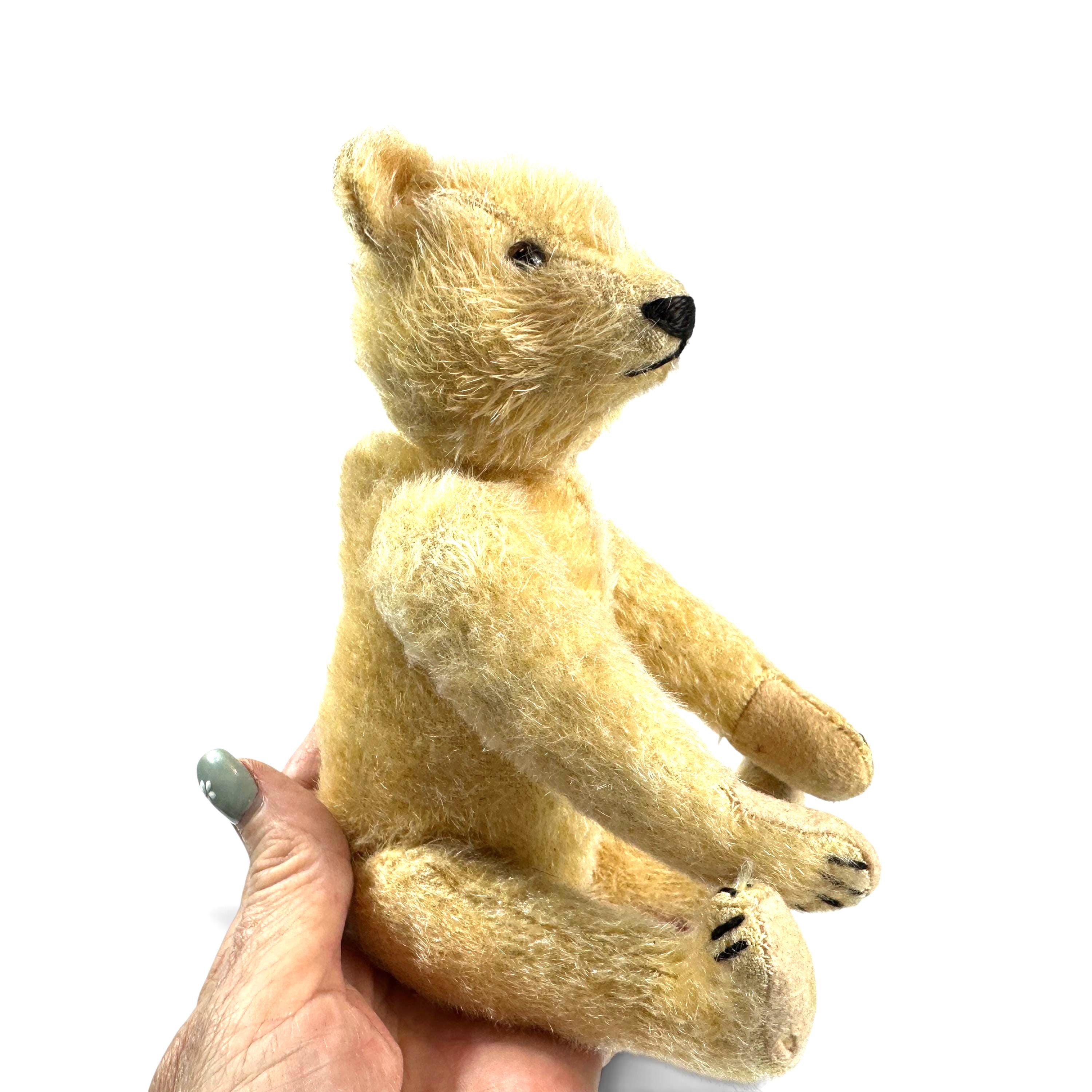 1930s Steiff Teddy Bear, Pale Mohair Fully Jointed German