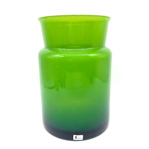 Vintage Åseda Green Glass Vase – Bo Borgström 9/321, Swedish Mid-Century Art Glass, 1970s