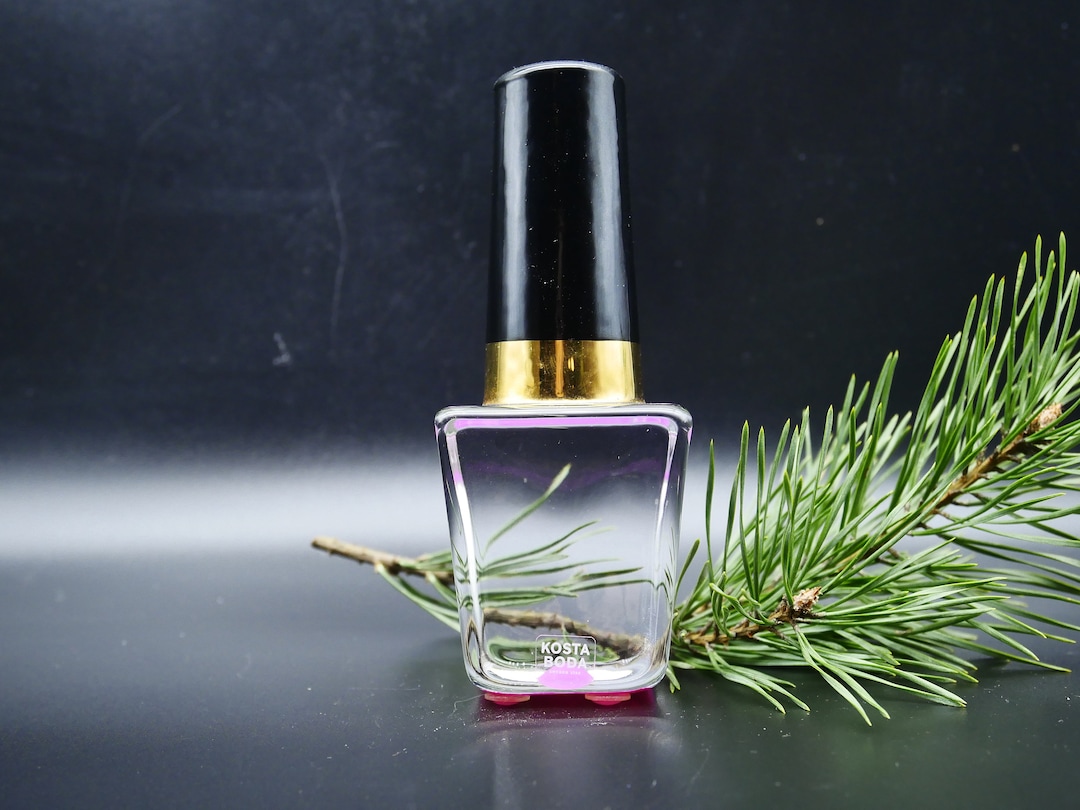 Vintage Kosta Boda Mini Glass Sculpture Make up Nail Vanish Polish