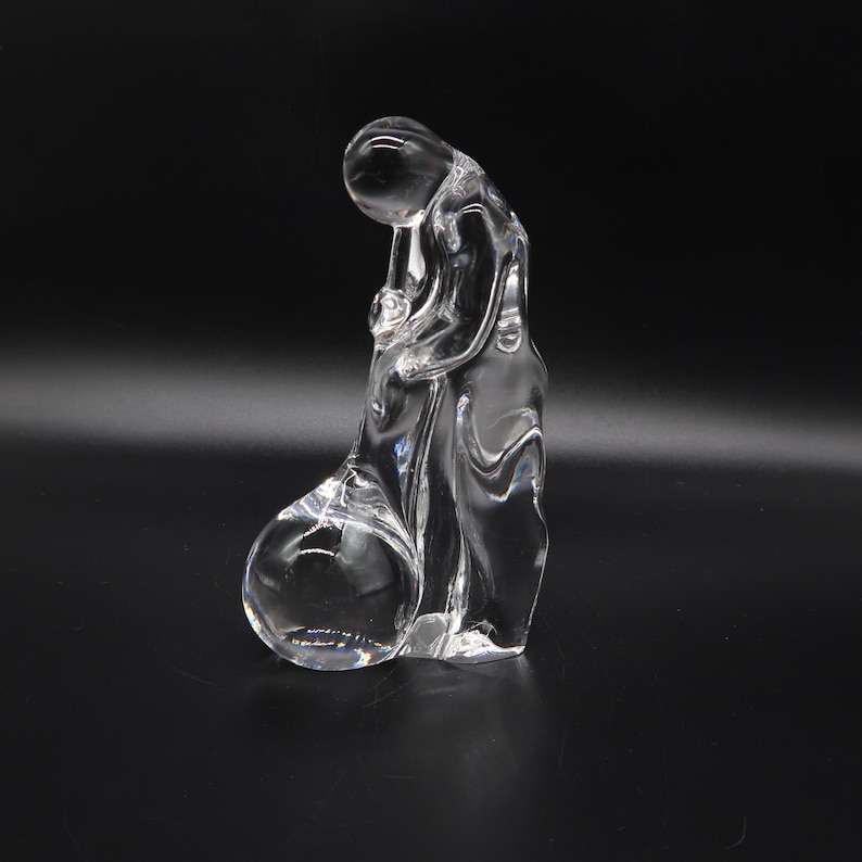 Swedish Art Glass Figurine, Orrefors Glassblower Sculpture by Olle Alberius image 10