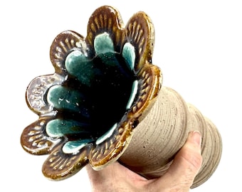 Scandinavian Pottery Vase – 1970s Swedish JIE Gantofta