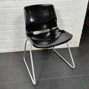 1990s Black IKEA Snille Chair – Retro Svante Schöblom Design for Overman, Made in Italy