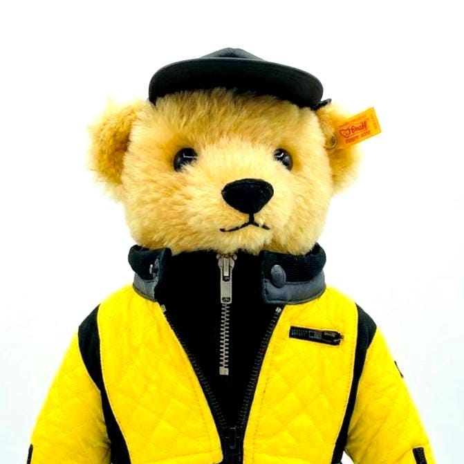Vintage Steiff “the Racer” Bear, Ralph Lauren, Mohair Teddy, 1997