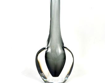 Nils Landberg Orrefors Art Glass Vase – Mid Century Modern Scandinavian