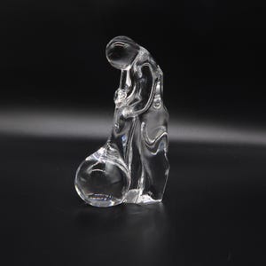 Swedish Art Glass Figurine, Orrefors Glassblower Sculpture by Olle Alberius image 6