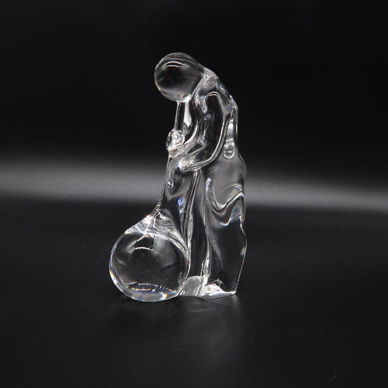 Swedish Art Glass Figurine, Orrefors Glassblower Sculpture by Olle Alberius image 6