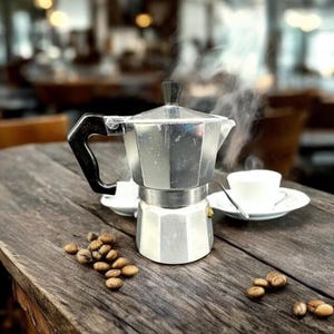 Vintage Espresso Junior Aluminum Coffee Maker Moka Pot Made in Italy