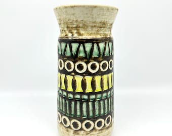 German vase – geometric fat lava pottery, 1960s
