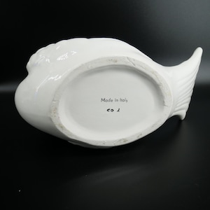 Swan planter, Italian Ceramic Hand Painted Bird Decor image 7