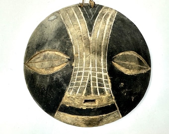 Tribal Death Mask – Small Antique Luba Mask from Congo, African Spirit Art