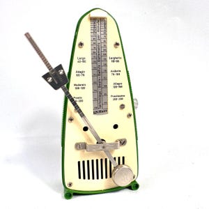 Wittner Metronome Green – Mechanical Tempo Timer, West Germany, Music Practice Tool