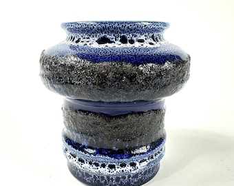 Fat Lava Ceramic Vase by Strethla –  Mid-Century West German  Art Pottery