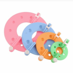 Pompom Maker Tool Needle Craft Pom Pom Maker Fluff Ball 4 Sizes 8 Pieces set or Heart Shaped Pom pom