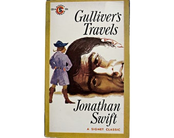 Gulliver's Travels by Jonathan Swift 1960 Signet Classic Book Vintage Paperback, Very Good Condition