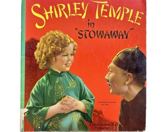 Shirley Temple & Philip Ahn in "Stowaway" 1937 Promotional Paperback Book, An orphan, Robert Young and Alice Faye in Shanghai