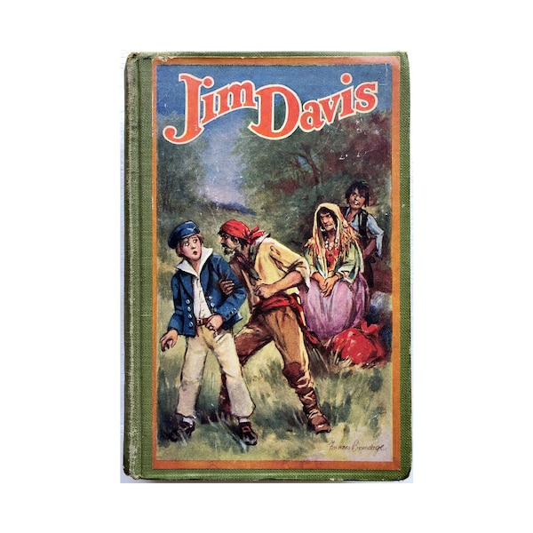 Jim Davis by John Masefield, 1926 Boy's Adventure Story with Pirates - Illustrated Historical Fiction YA Novel