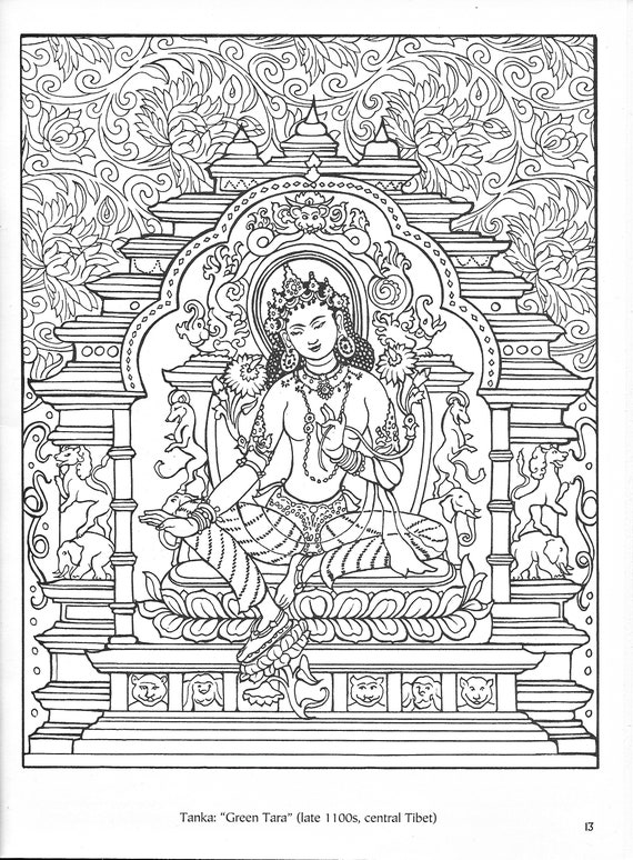 83 Tibetan Designs Coloring Book Free Images