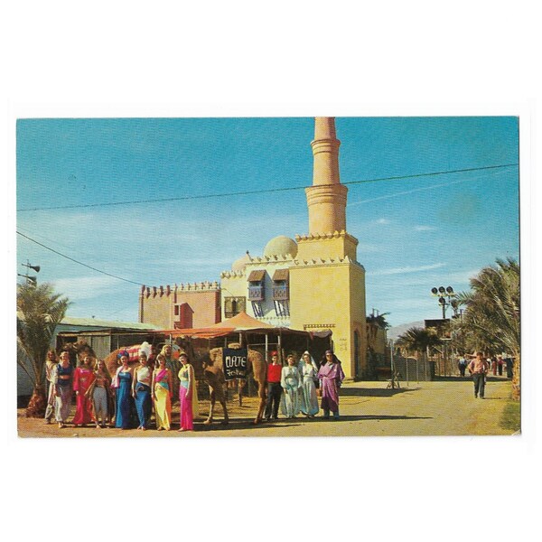 Indio California, Riverside County Fair, National Date Festival, 1950s Unused Postcard
