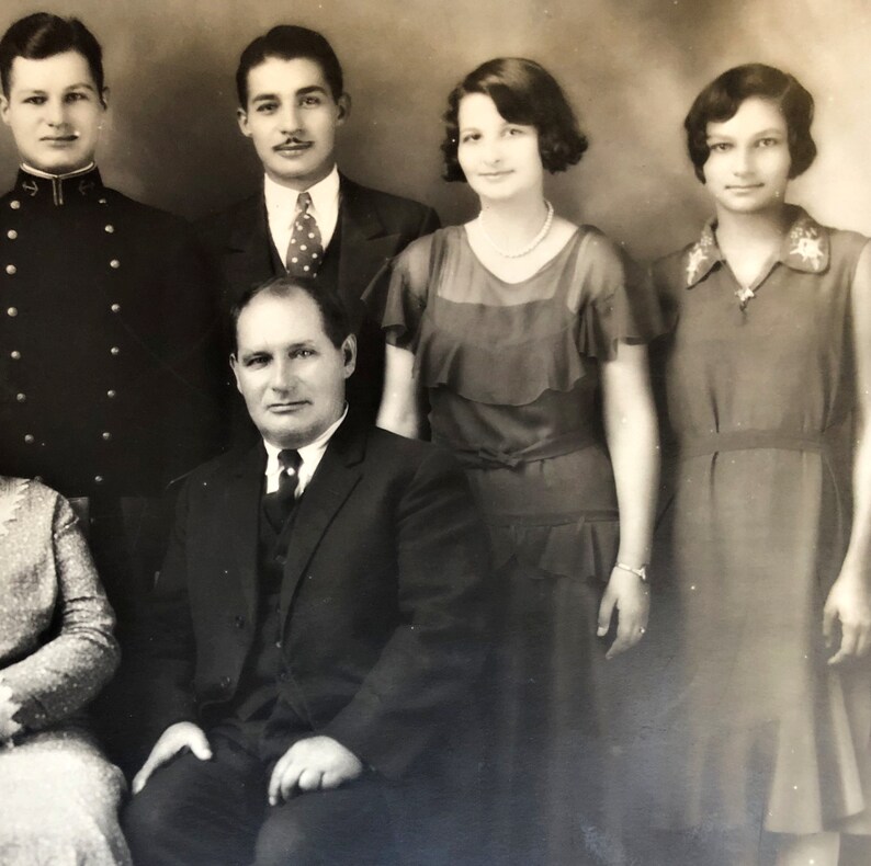 Large Family Portrait 1930s Vintage Photograph Fresno Etsy