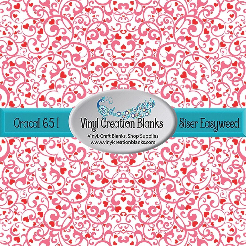 Valentine htv Valentine Pattern Vinyl Valentine Printed HTV and Outdoor | Etsy