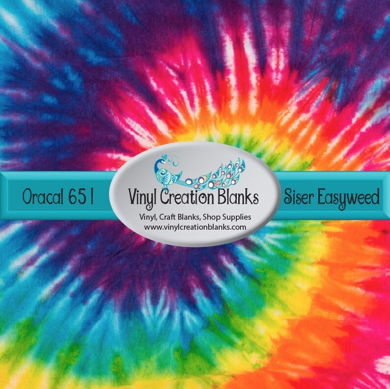 Tie Dye Vinyl Tie Dye HTV Tie Dye Outdoor Vinyl Siser - Etsy