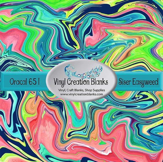 Candy Swirl Pattern Vinyl Printed Vinyl Marble Vinyl Decal Vinyl HTV and Outdoor Vinyl Oil Slick HTV