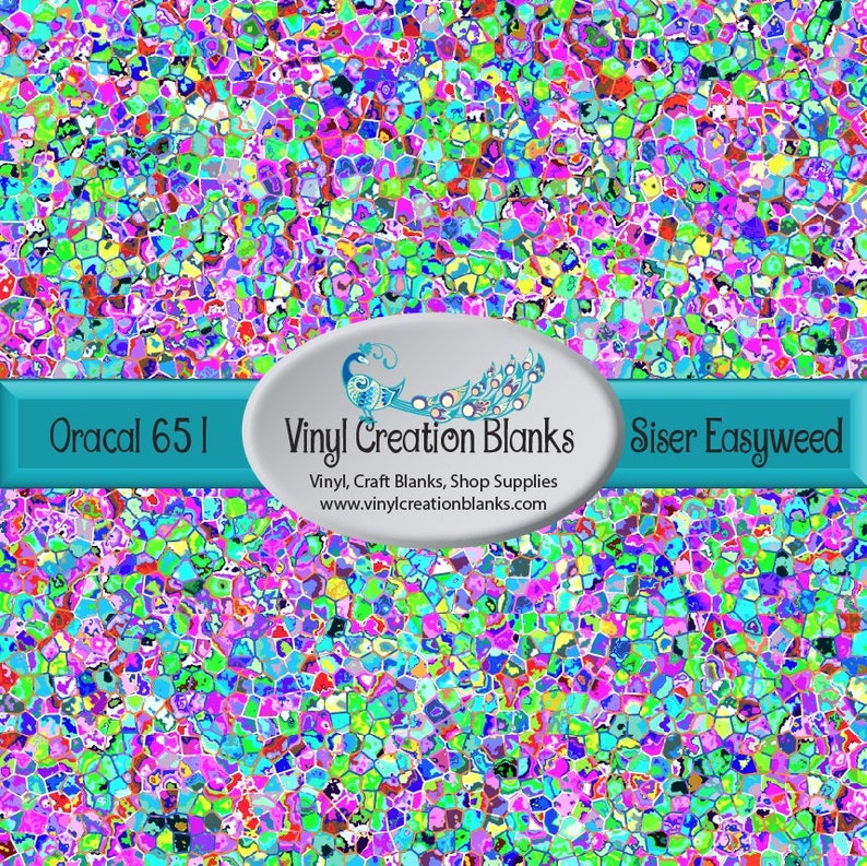 Pattern Vinyl Colorful Confetti HTV Bright Color Outdoor Etsy