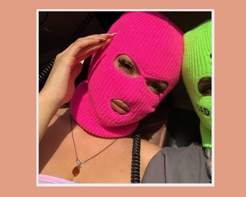 3 holes Ski mask pfp ski mask aesthetic winter 2020 face | Etsy