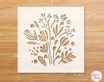 Wild Flowers Stencil, Flower Stencils For Painting, Flower Stencil for Wood Signs, Mother’s Day Stencil, Reusable Floral Stencils, Reusable