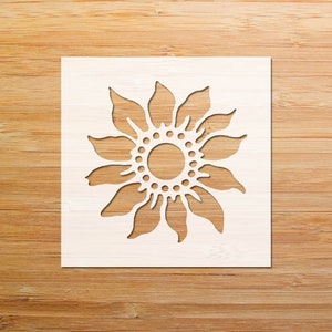 Floral Stencil, Sunflower Stencil, Flower Stencil, DIY Stencil, Gift For Crafter, Stencil For Painting, Craft Stencil, Cute Stencil, DIY