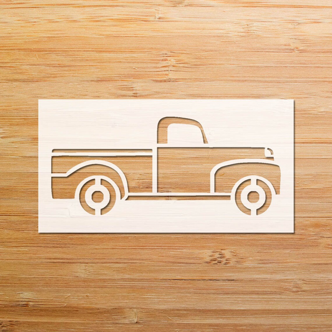 Truck Stencil Country Truck Stencil DIY Stencil Craft Etsy