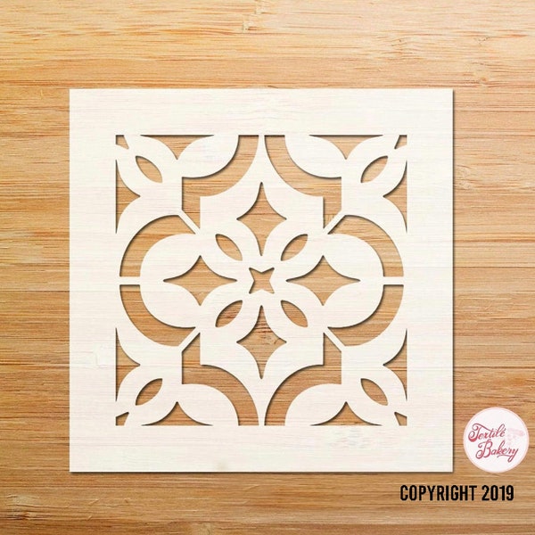 Lantern Shape Stencil, Arabesque Stencil, Baroque Stencil, Mosaic Tile Stencil, Patio Stencil, Wall Decor Stencil, Diy Stencil, Tile Stencil