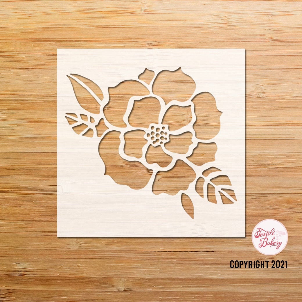 MAGIDOVE 30PCS Flower Stencils for Painting on Wood 3x3 Inch Small