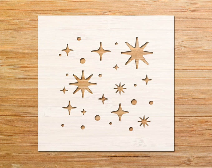 Shooting Stars Stencil Reusable Shooting Stars Stencil Art Stencil DIY ...