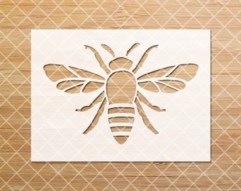 Bee Stencil, Bee Silhouette Stencil, Bee Body Stencil, Bee Stencil Design, Craft Stencil,  Reusable stencil, Bee Design Stencil, DIY Stencil