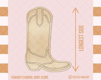Cowboy Boot Laser Cut Wood Blank, Wood Craft Blank, Boot Wood Blank, Wild West Wood Craft, Wood Blanks for Crafting - Unfinished Wood - WB1