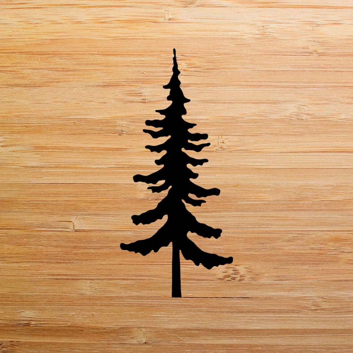 Pine Tree Stencil Holiday Stencil Fir Tree Stencil Tree Etsy
