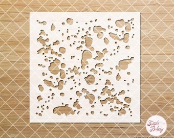 Paint Splatter Stencil, Paint Stencil, Splatter Stencil, Texture Stencil, Card-Making Stencil, Clay Stencil, Spill Stencil, Craft Stencil