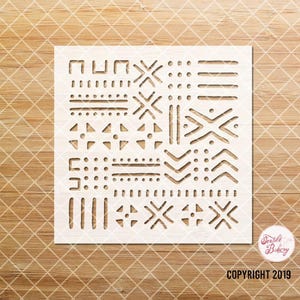 Tile Stencil, Stencil Design, Fabric Stencil, Wall Stripe Dots Tile Stencil, Reusable Stencil, DIY, Pattern Stencil, Floor Stencil - 1