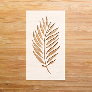 Tropical Stencil, Palm Stencil Leaves, Stencil Design, Tropical Leaves Stencil, Wall Stencil, Reusable Stencil, DIY, Palm Leaf Stencil