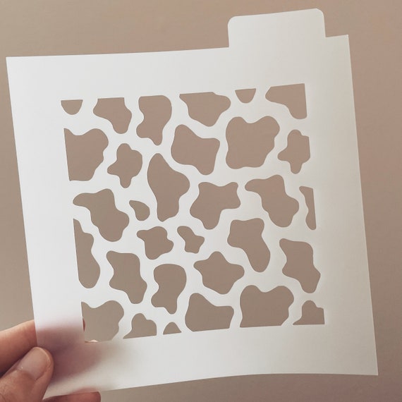 Cow Stencil, Cow Pattern Stencil, Cow Pattern, Polymer Clay Stencil, Crafting Stencil, Craft Stencil, Journal Stencil, Pattern Stencil, Diy